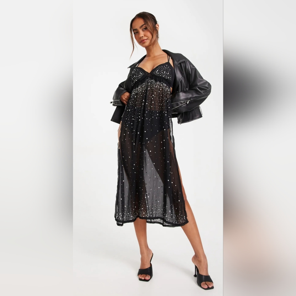 Bluebella X Ashish Sheer Dress-NWOT